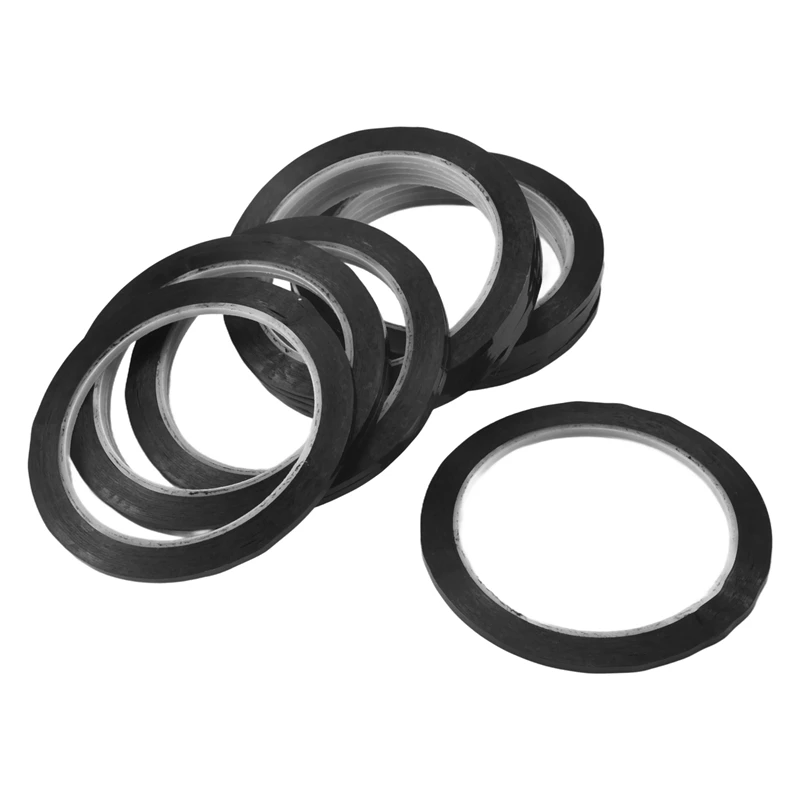 ABXH 16 Pak 3Mm 1/8 Inci Lebar Pita Grafis Pita Papan Tulis Pita Garis Bagan Perekat Diri Pita Penanda Kisi Seni A