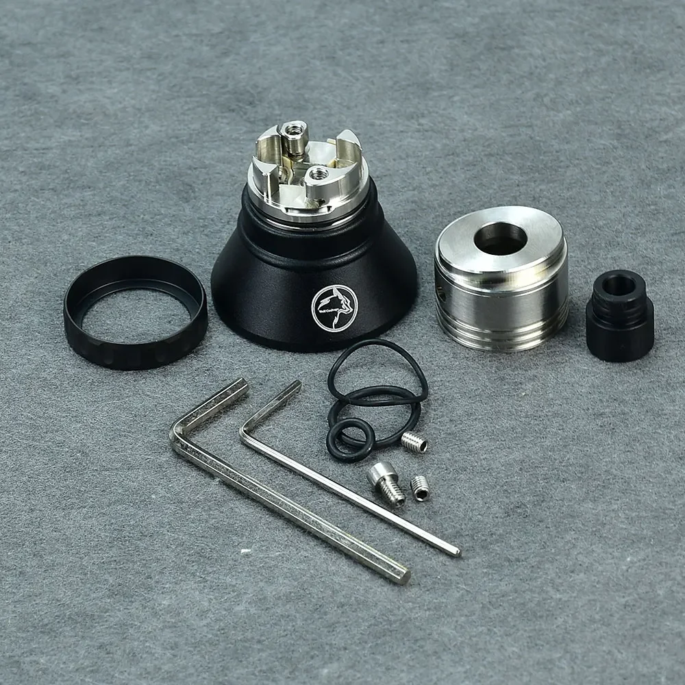 

Hellfire Saber RDA Wolfcoolvape - MTL/DL Style 22mm 316SS Drip Tip Atomizer BF Pin