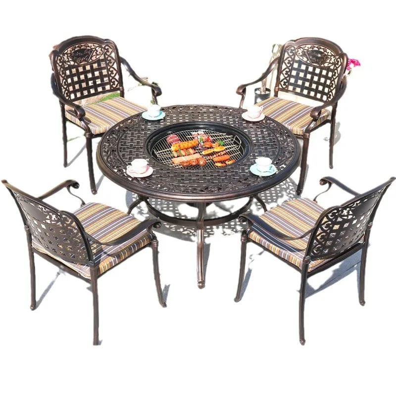 

Outdoor tables and chairs, leisure courtyard barbecue tables and chairs, terrace garden outdoor