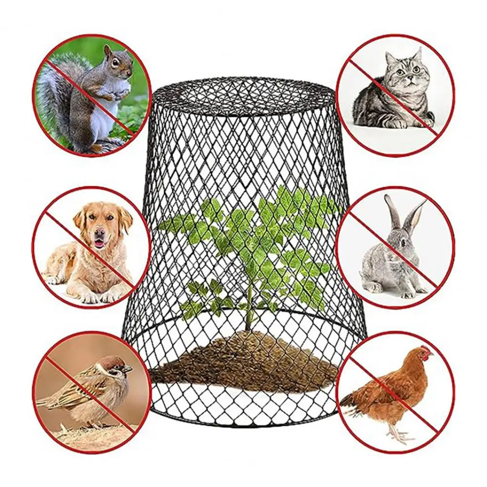 

Plant Cage Gardening Cover Garden Cloches Corrosion Resistant Plant Covers for Outdoor Mesh Cages Reusable Easy Installation