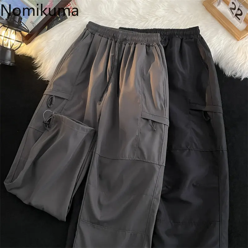 

Summer Sweatpants Streetwear Women Joggers Fashion Drawstring Pantalon Femme 2023 New Bottoms Casual Korean Straight Y2k Pants