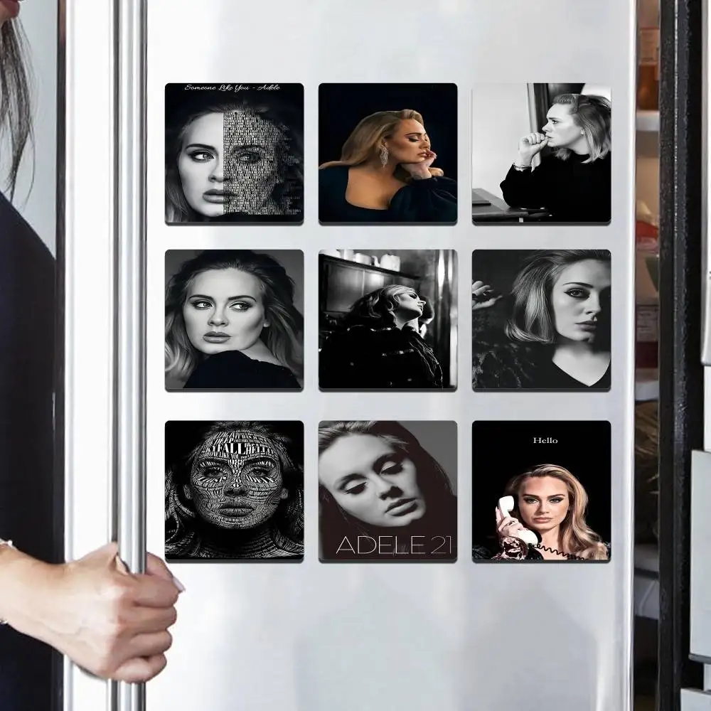 Singer Adele Photo Frame Picture Fridge Magnets Refrigerator Magnetic Stickers Family Friends Children Pet Gifts Souvenir Logo