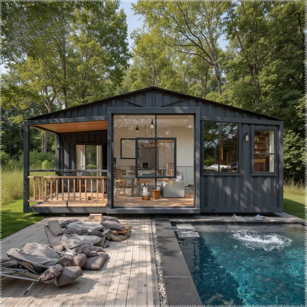 Customized 20ft Expandable Modular Foldable Home for Guard Booth Prefab Container House Direct