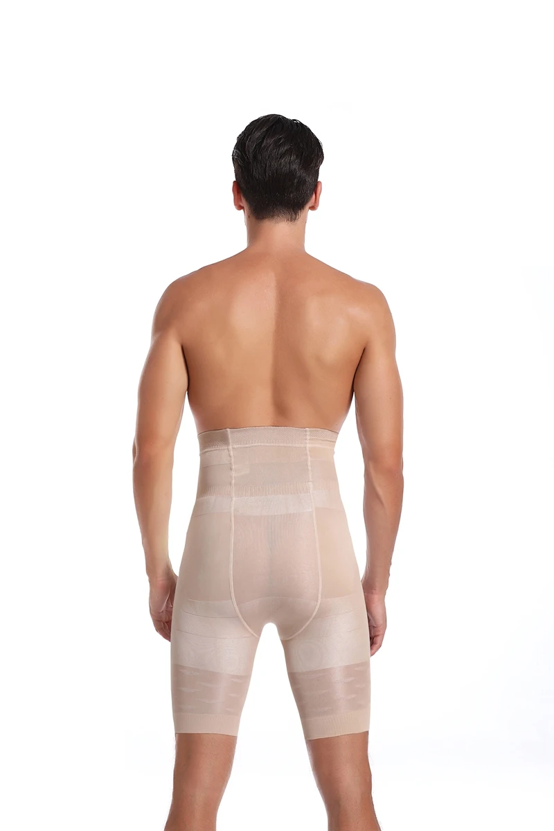 Männer Bauch-steuer Shorts Hohe Taille Abnehmen Shapewear Bauch Bauch Flache Body Shaper Bein Unterwäsche Kompression Briefs Boxer 3XL – Detail 13