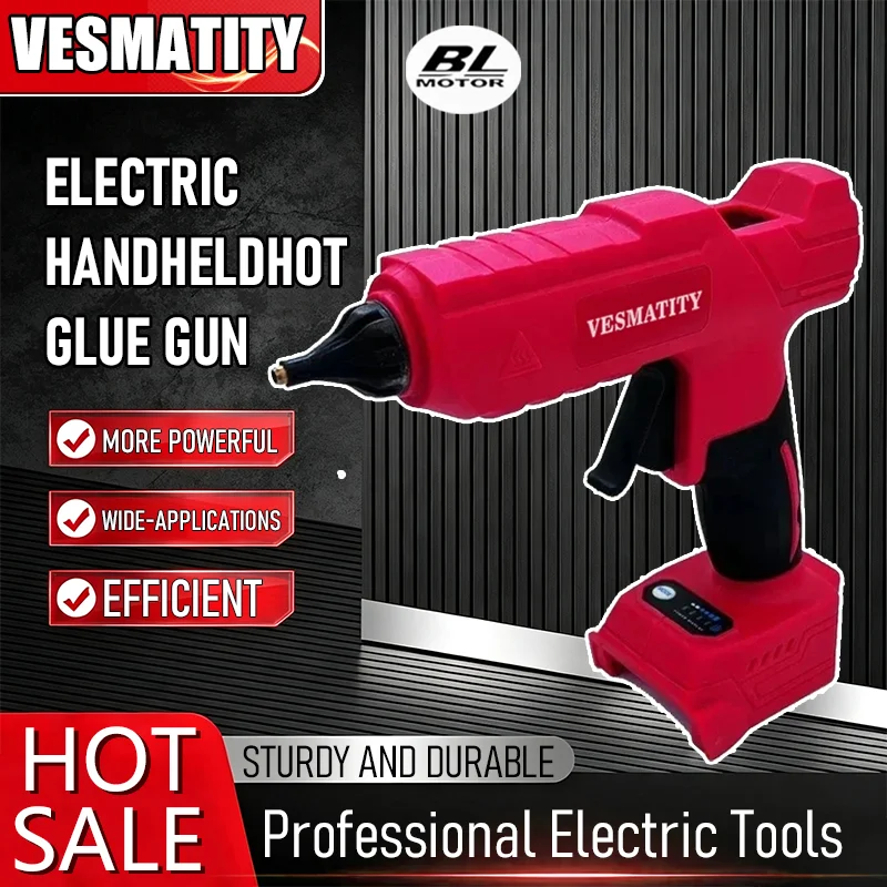 Hot Melt Glue Gun Cordless - Akumulatorowy, bezprzewodowy, elektryczny pistolet do kleju