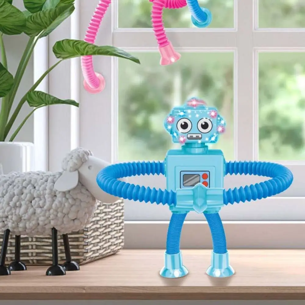 Animal Alpaca Telescopic Suction Cup Robot Fidget Parent-Child Suction Cup Robot Toys Novelty Interactive Robo Pop Tubes Toy