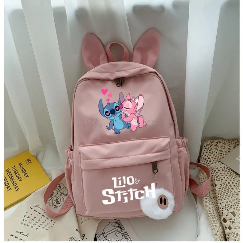 Hot Disney Lilo And Stitch Backpack for Girl Boy Student Teenager Children Rucksack Women Casual School Bag Kids Birthday Gift