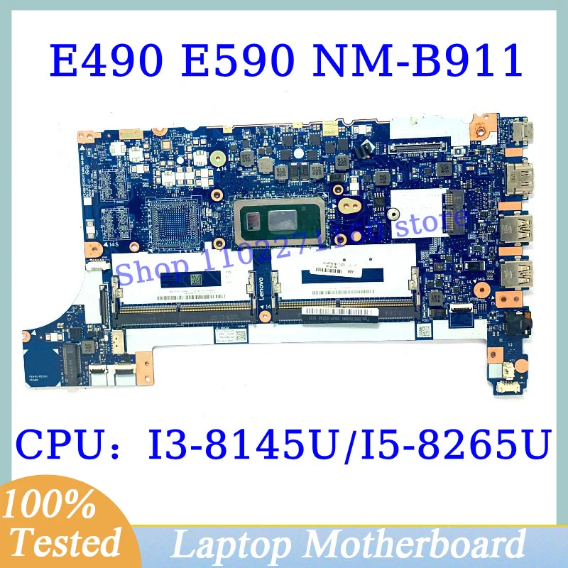 

NM-B911 For Lenovo ThinkPad E490 E590 With I3-8145U/I5-8265U CPU Mainboard 5B20V81836/5B20V80725 Laptop Motherboard 100% Test OK