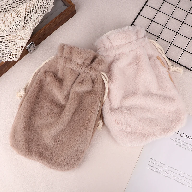 Plush Hot Water Bottle Cover Reusable Warm Water Bag Cover Portable Warm Handbash Cloth Hand Winter Warming Bag image 5