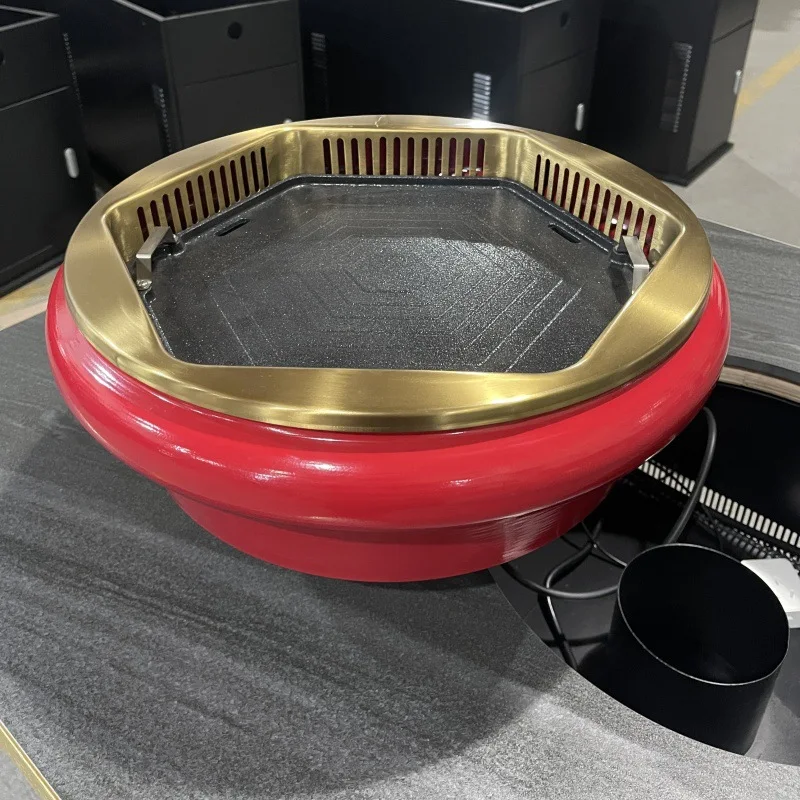 Korean electric grill Commercial self-service barbecue grill Rhombus grill embedded in the barbecue table Smokeless purified