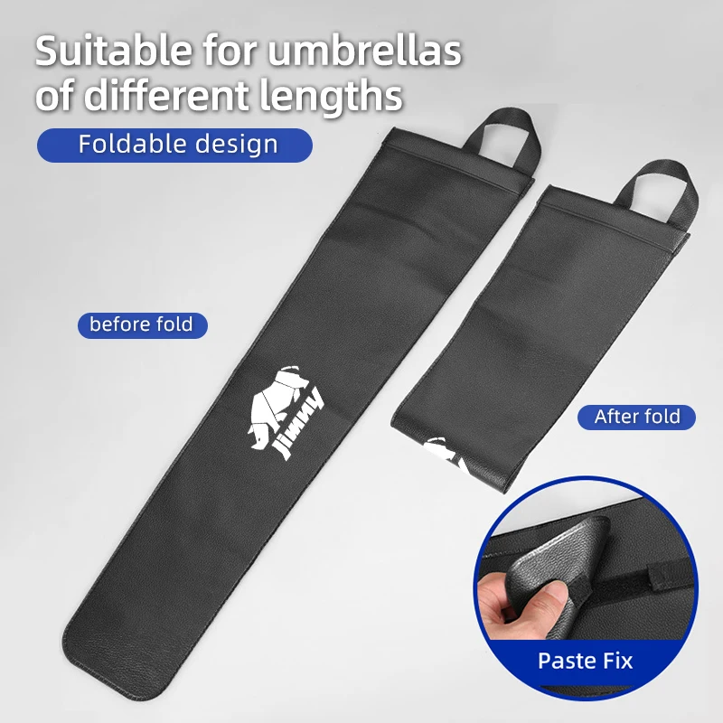 Car Umbrella Storage Bag Leather Umbrella Holder Organizer Auto Accessories For Suzuki Vitara FronX Swace Across XBEE S-Presso - view 2