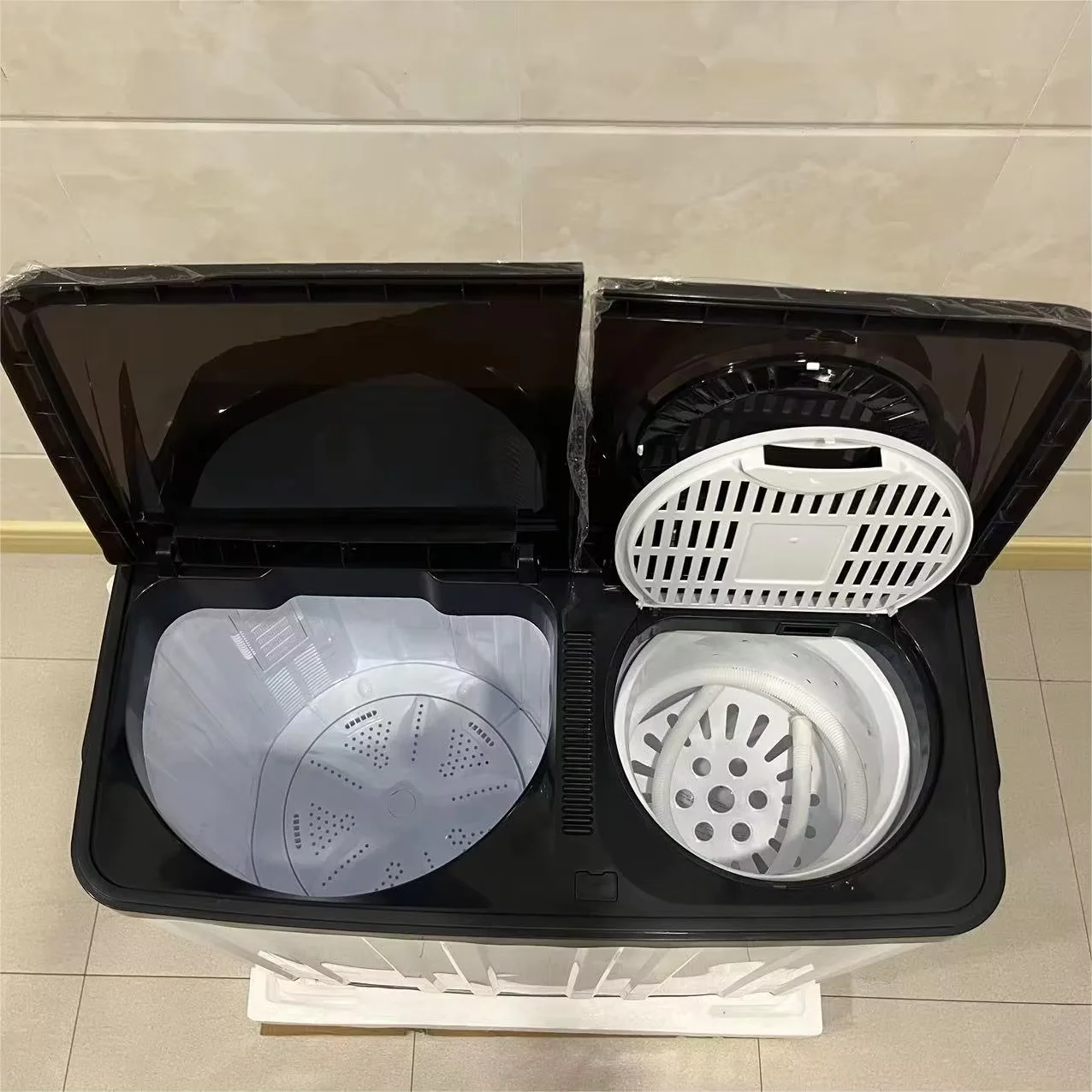 8kg Electric Twin Tub Washing Machine for Household & RV Use Portable Easy Operation US Compatible