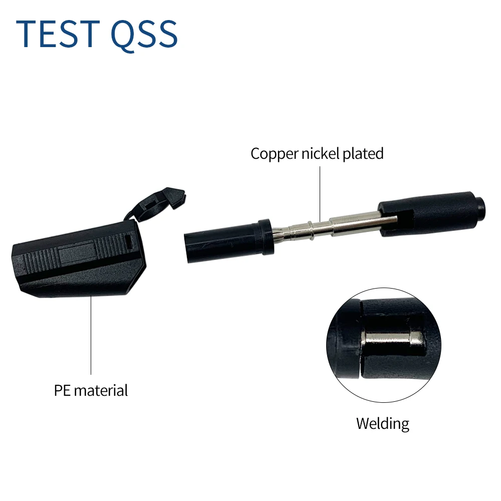 Imagem -05 - Qss-dual Multímetro Test Leads Totalmente Isolado Segurança Encoberto Empilhável Segurança Banana Plug Q.70021 mm 1m Peças