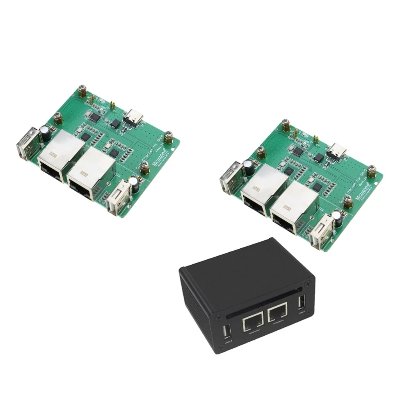 Dual Ethernet Board USB HUB for RaspberryPi 2W High Quality Expansion Adapter Board Plug and Play Dropship