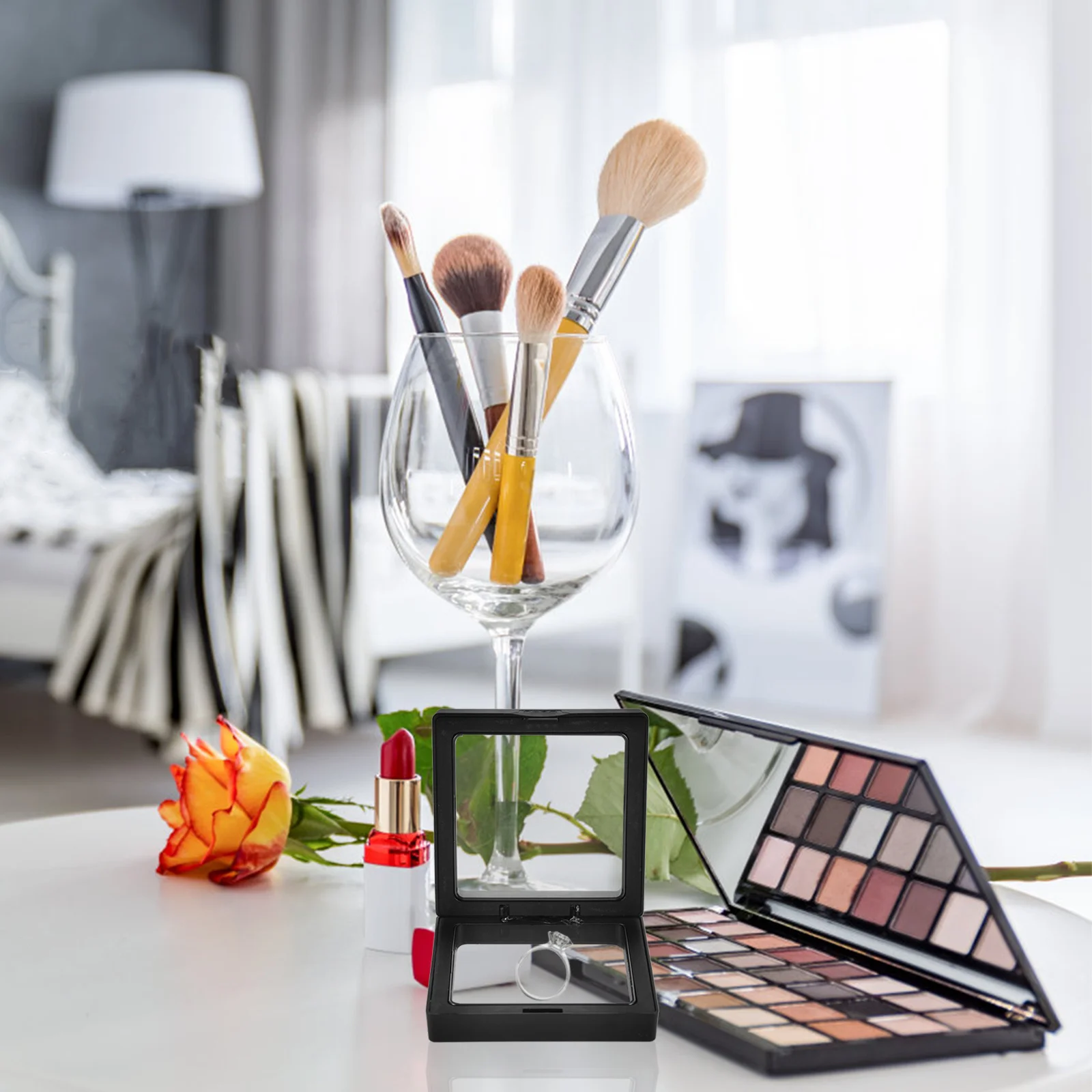 

10 шт., шкатулка для драгоценностей, органайзер Pe, многофункциональный защитный пластиковый чехол, держатель для колец, шкатулки для драгоценностей