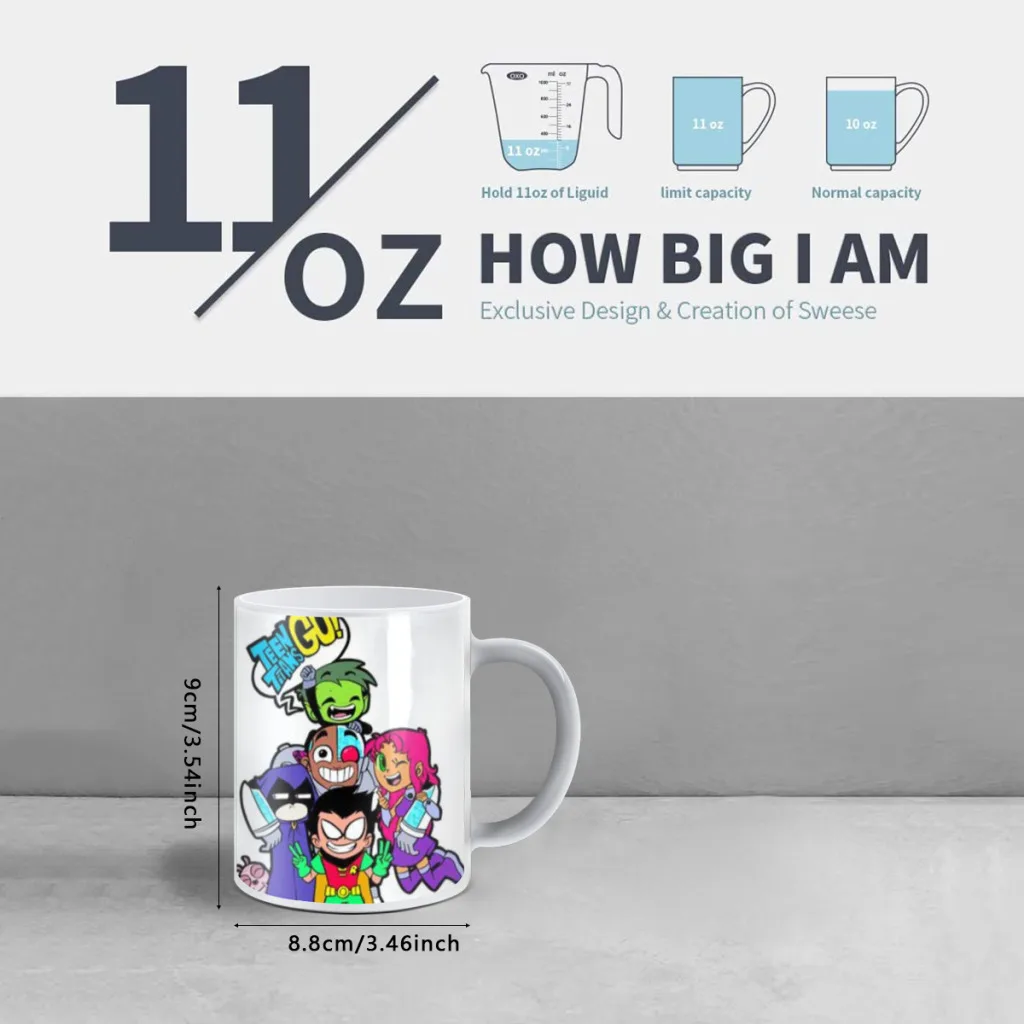 Cartoon T-TEEN-TITAN G-GO Free shipping Magic Color Changing Ceramic Coffee Mug Cup Friends Gift