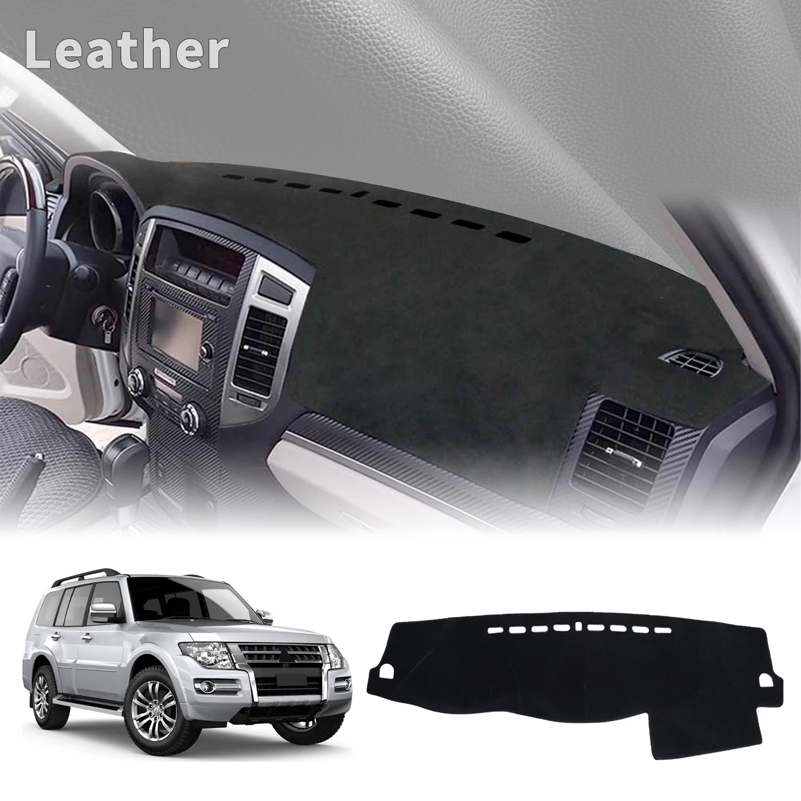 

for Mitsubishi Pajero Shogun Montero 2006-2020 V80 V87 V93 V97 Dashmat Dashboard Cover Pad DashMat Sunshade Protective Carpet