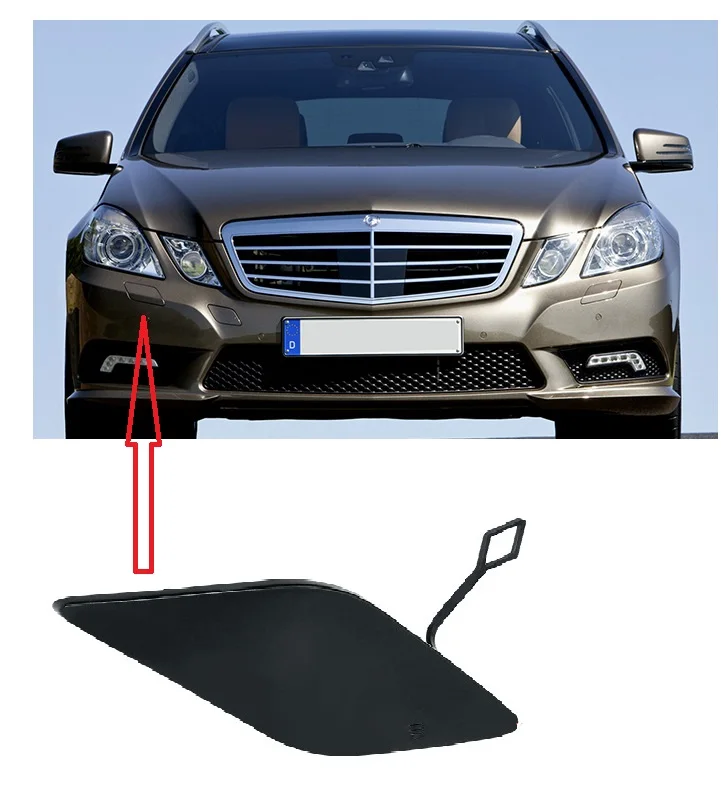 

Car Trailer Cover Bumper Tow Cover Front Bumper Hitch Cover for Mercedes E-Class W212 2009-2014