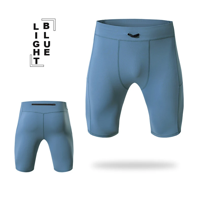 Compressieshorts Heren Sneldrogend Bodybuilding Panty Shorts Fitnessleggings Elastische taille Sportbroeken Gym hardloopshorts Heren