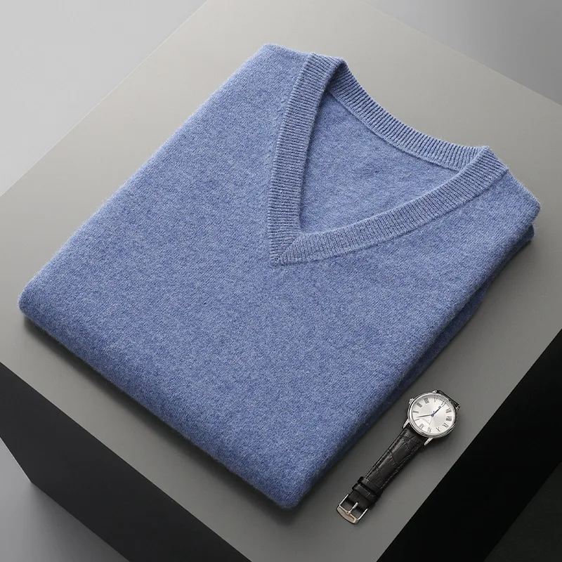 2026 Autumn Winter New Wool Vest Men Sweater Vest Fashion Leisure V Neck Fashion Sleeveless Knitwear