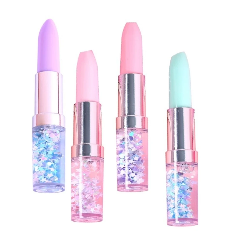 4 個の口紅型ゲルペン液体サンドペンポケットサイズゲルペン女の子子供用