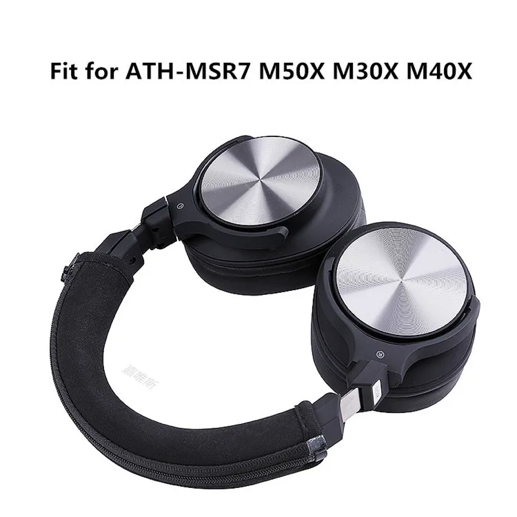 Almohadillas de repuesto para diadema de terciopelo con microbola, almohadillas para los oídos ath m40x ATH-M40 ATH-MSR7 M50X M30X M40X