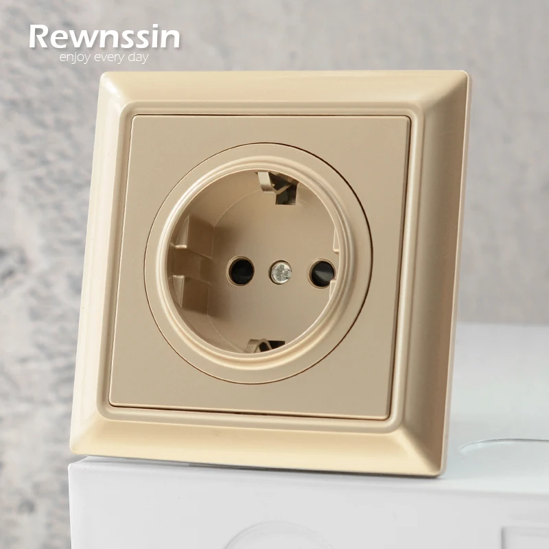 

Luxury Golden Retro Outlet 2.1A USB Charging Socket With LED Wall Electrical Socket 16A 110-250V 1 2 3 4 Gang EU Plug Outlet