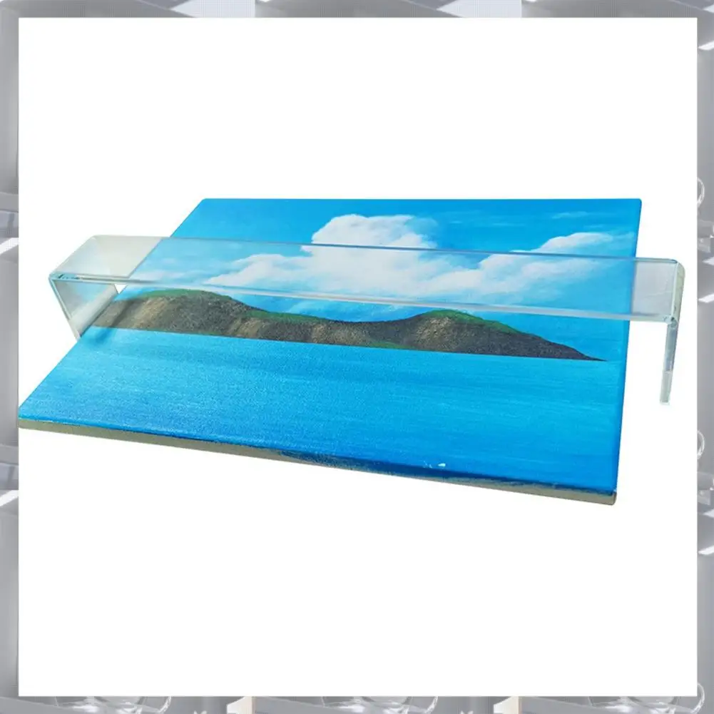 Artist Leaning Bridge Clear Acrylic Wrist Rest Transparent Art Drawing Tool For Steady Hand Painting, Drawing Durable