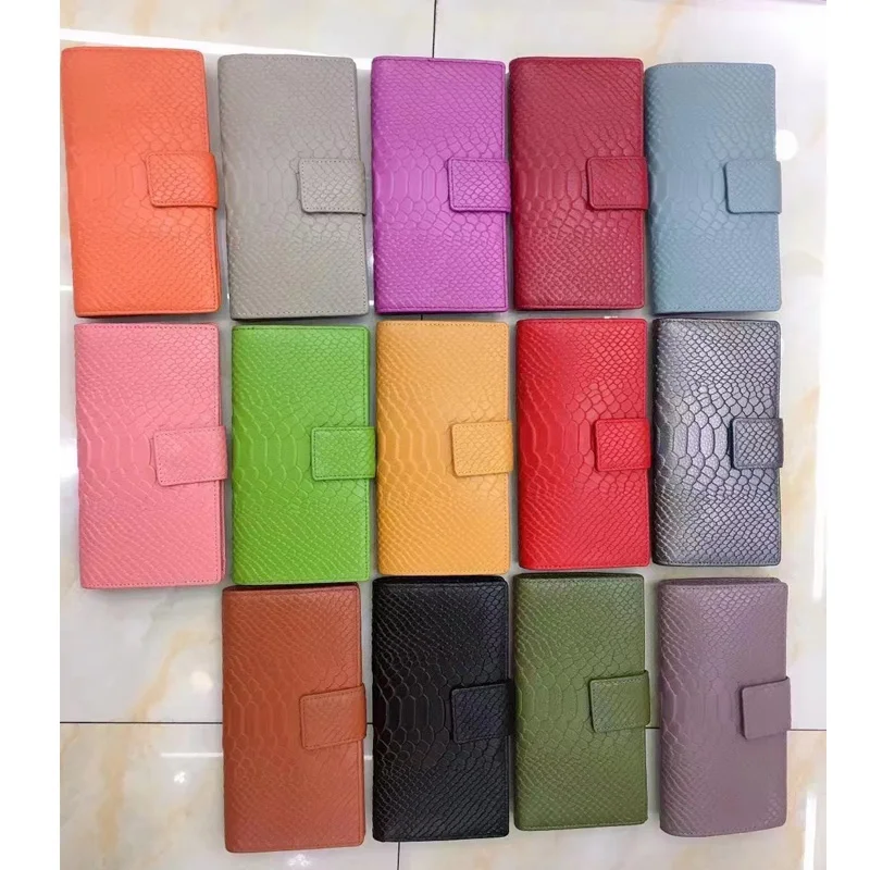 Genuine leather Women Wallet Bag Female Purse Bag Snake Pattern Leather Bags with Many Card Holder Women Hand Bag