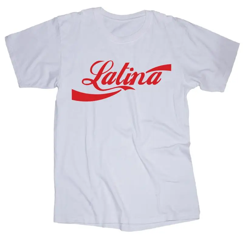 

Латинская белая футболка Испанский горячий остров