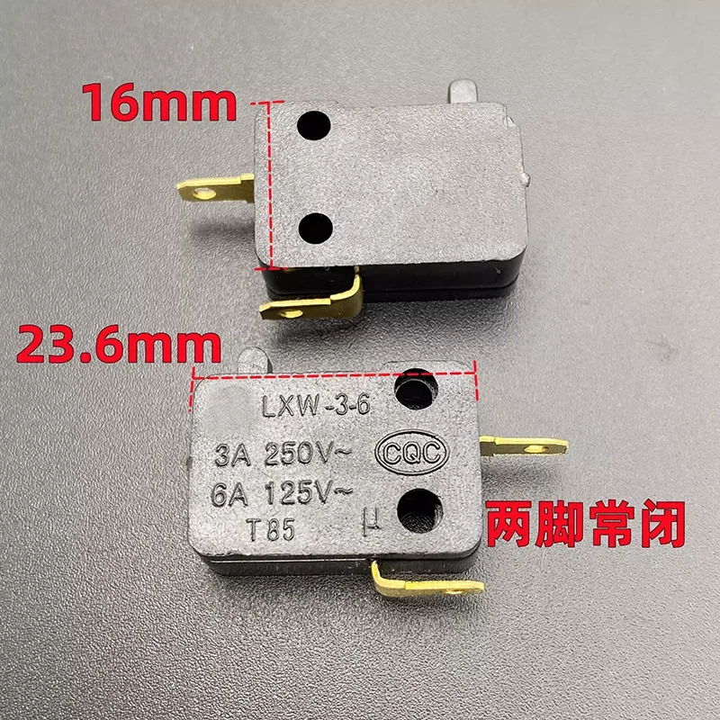 LXW-3-6 Micro power switch 2 pin normally closed stroke limit button High pressure pump cleaning machine button 3A250V