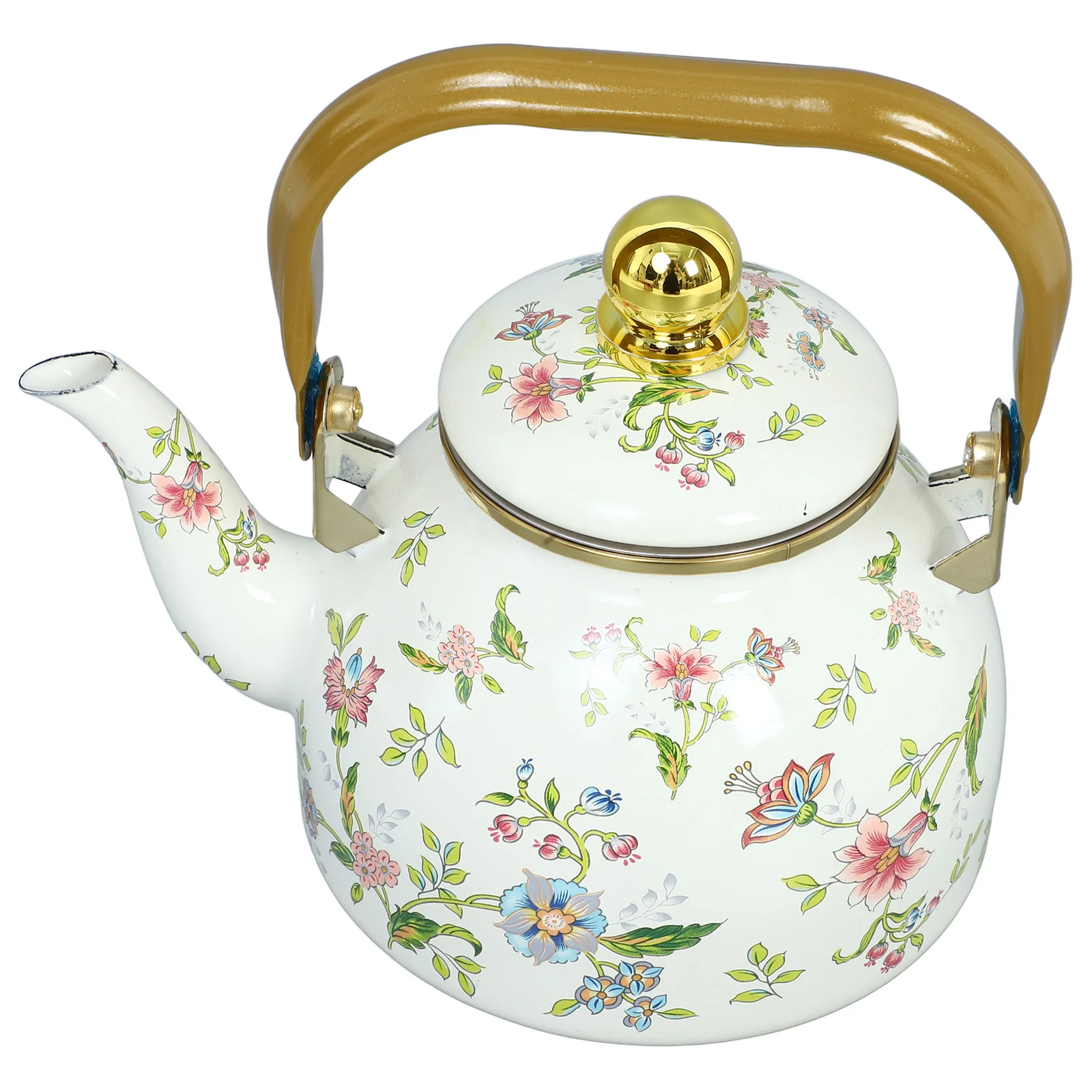 

Enamel Teapot Kettle Easter Colander Kettles Coffee Hutch for Camping Stovetop Daily Use Water Household