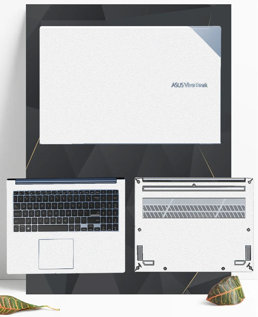 Leather Skin Laptop Stickers for ASUS vivobook15 X515 X415 X512