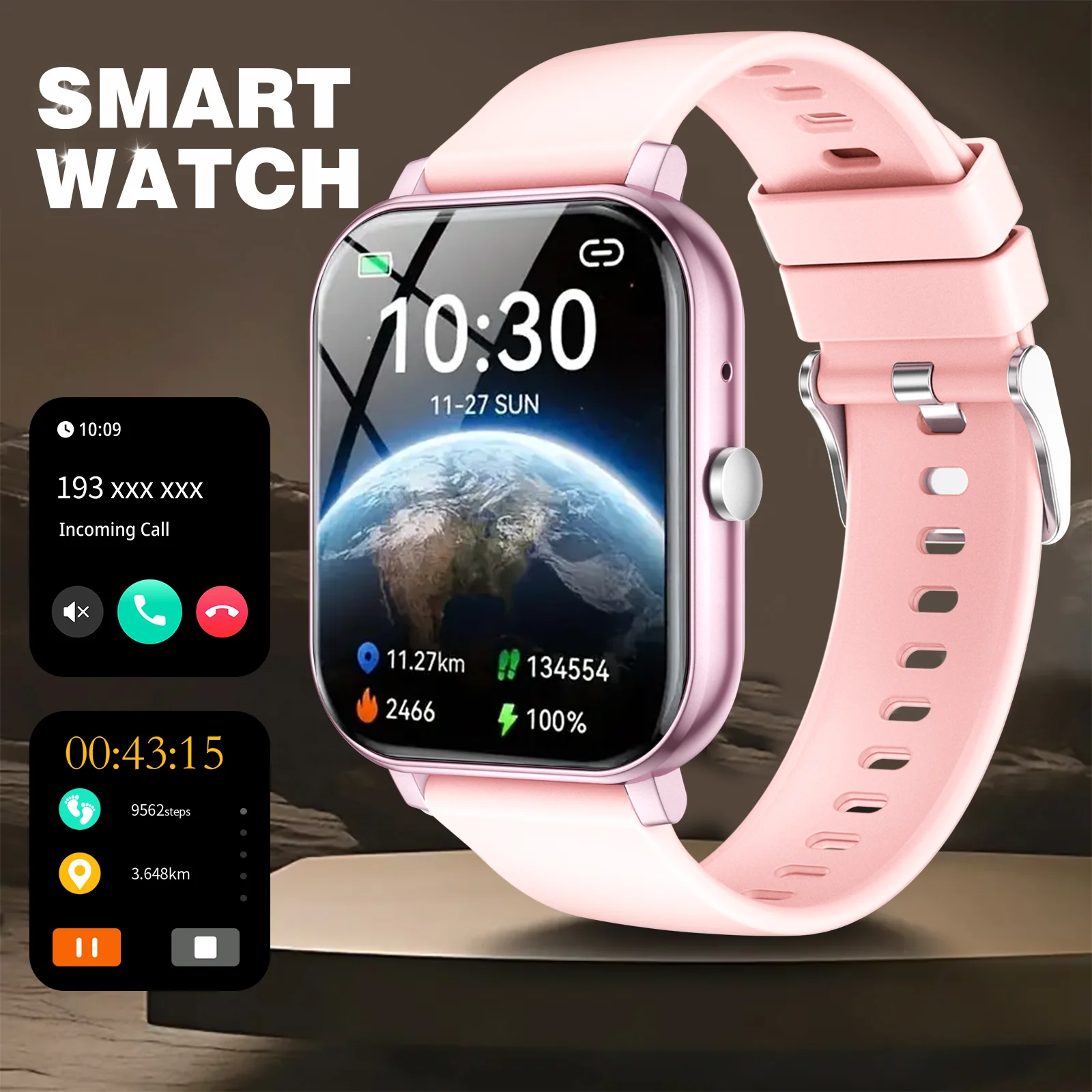 1.83 Inch HD Smartwatch with Sports Tracking