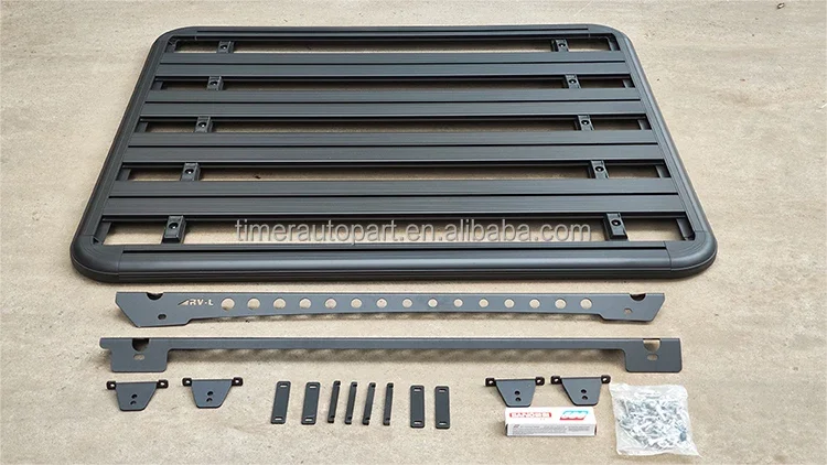 Car Flat Roof Luggage Frame Car Luggage Rack Aluminum Thickened Large Capacity Multi-Functional Overhead Auto Accessories