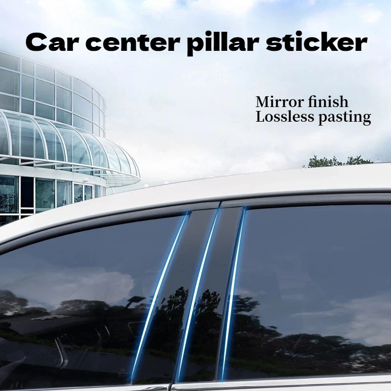 Fit For Ford Escape Kuga 2013 2014 2015 2016 2017 2018 2019 Gloss Black Door Trim Pillar Posts  Window Cover Accessories view 5