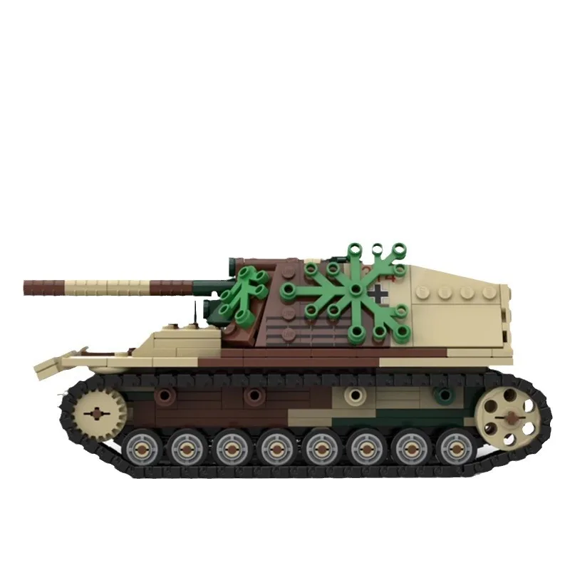 Hummels Military Tracked Model Heavy Tank Building Blocks Educational Assembled DIY Toys Gifts WW2 Army City Bricks Kids Toys