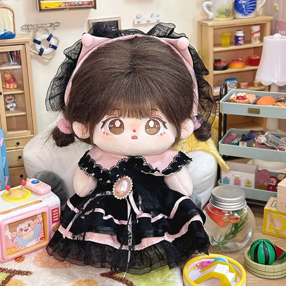 

Мультяшная хлопковая кукла 20 см, платье OB11, кукла ручной работы, шляпа, реквизит для косплея, платье для куклы BJD, детские игрушки