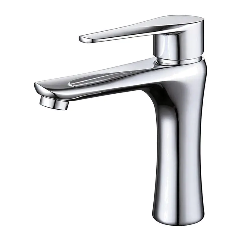 Thickened Basin Faucet Household Bathroom Toilet Wash Basin Hot and Cold Water Single Hole Water Drop Faucet
