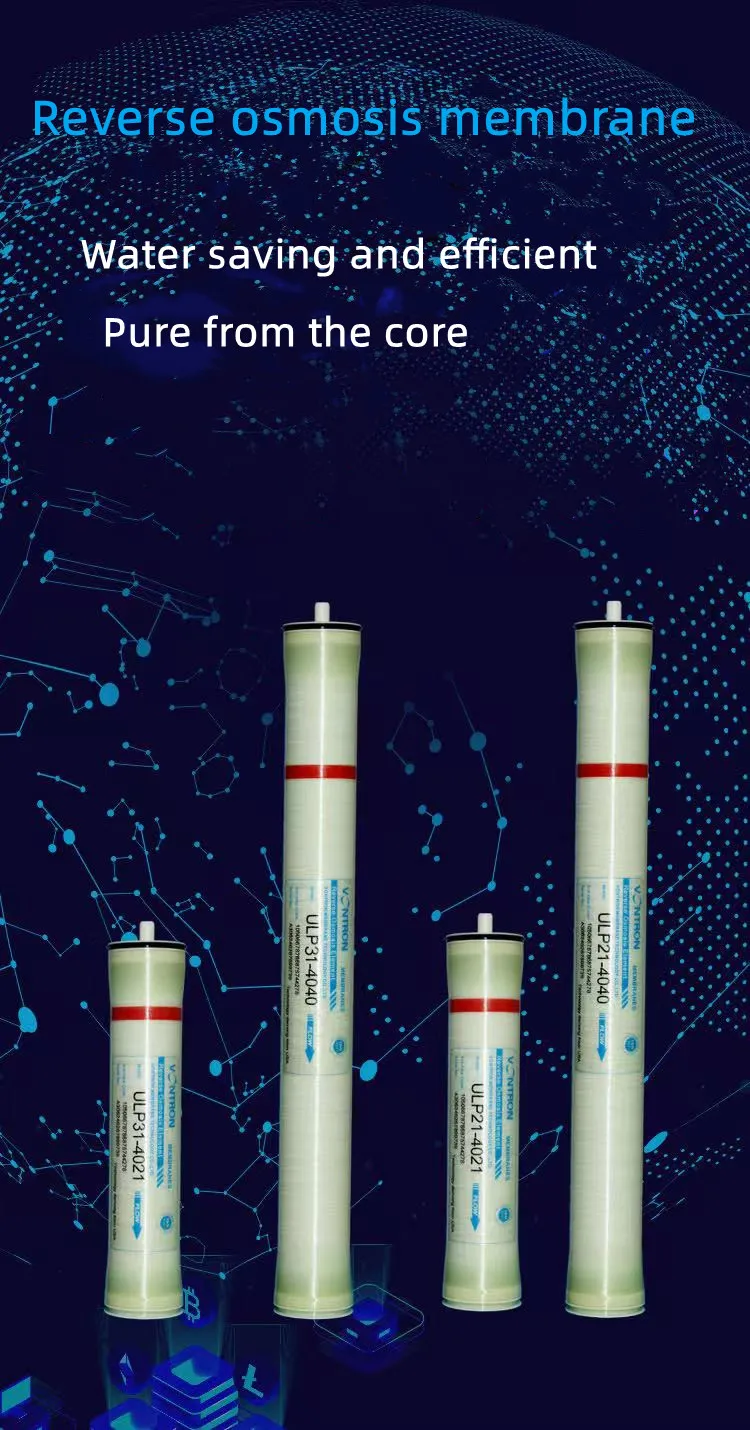 

Reverse osmosis membrane is suitable for ultra-low pressure water filters, high desalination rate, ULP21-4021/ULP21-4040