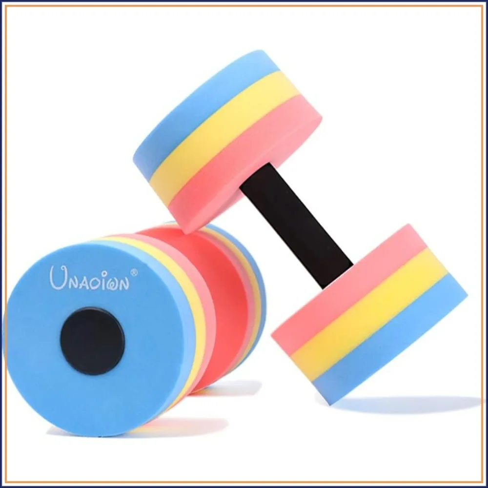Water Weights for Pool Exercise 2Pcs Dumbbells Aerobics Barbells Lightweight Resistance Aquatic Dumbbell