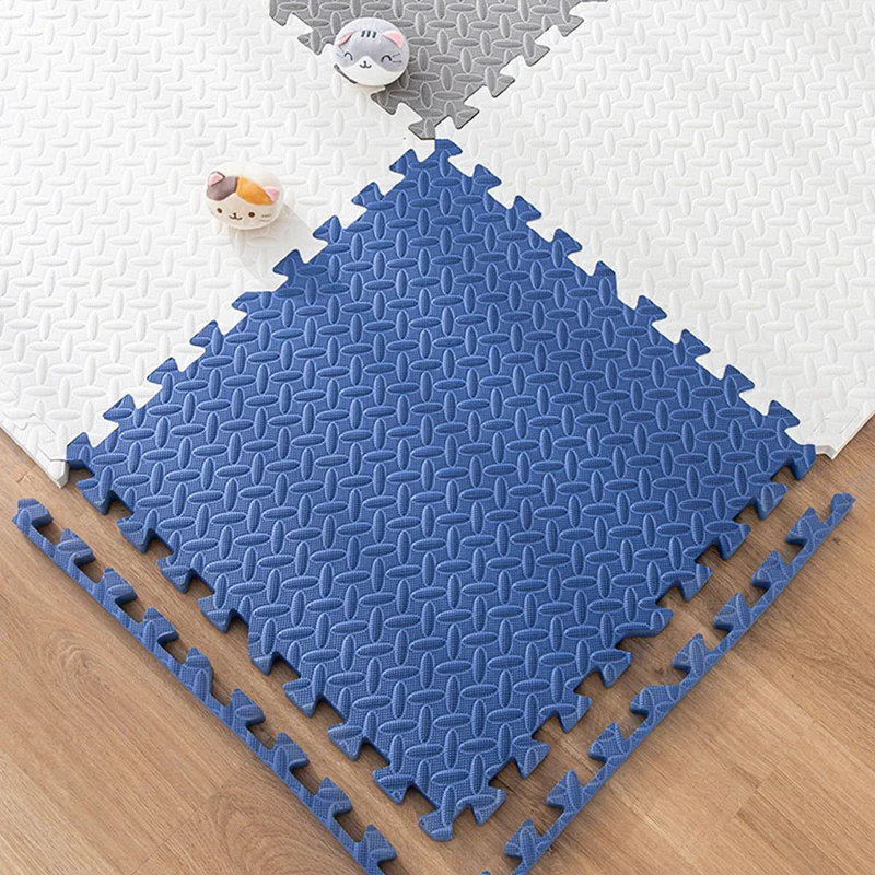 6/12/24pcs Baby Foam Crawling Mat Children EVA Educational Toys Kids Soft Floor Game Mat Chain Fitness Brick Gym Game Carpet 1cm