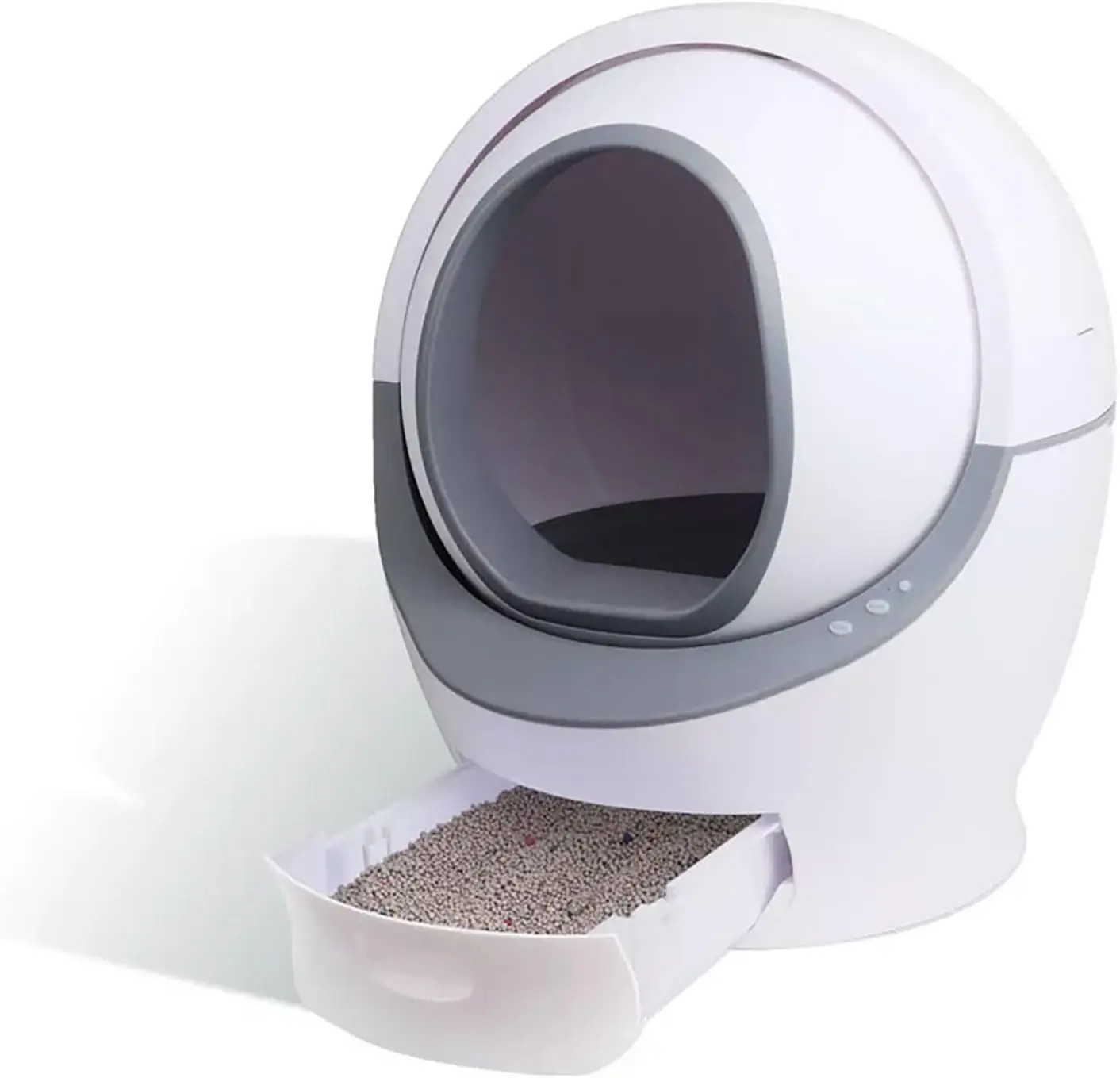 

Self Cleaning Cat Litter Box,Anti-Pinch Design Automatic Cat Litter Box,Extra Large for Multiple Cats,Removable Auto Litter Box