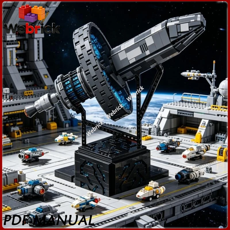 

Конструктор Robert Bob Johansson: Космический корабль Sci-Fi Starship MOC, большой набор для сборки космического крейзера