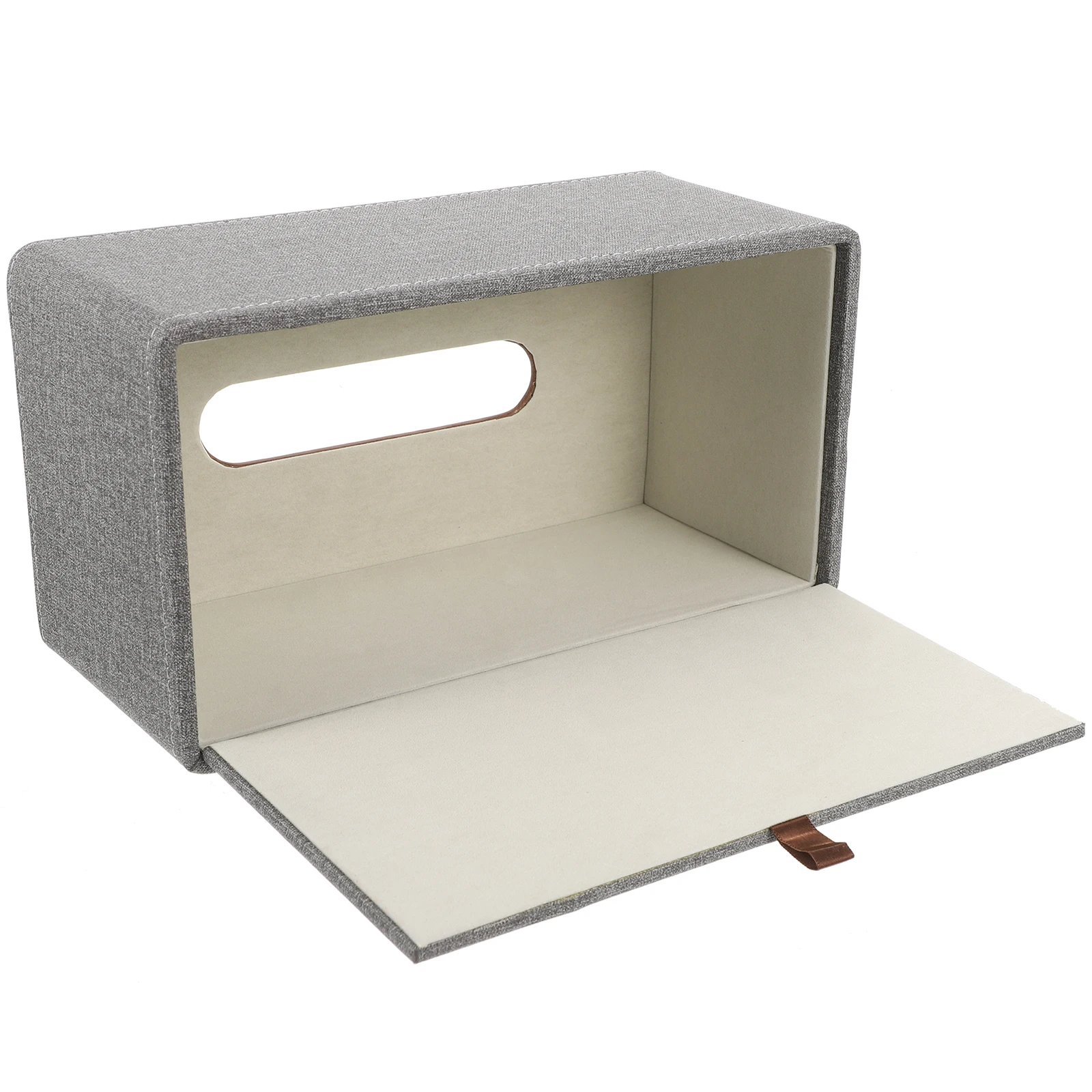 

Square Container Cloth-patterned Paper Box Tissue Storage Cases Towels Napkin Organizer Cover Holders Office