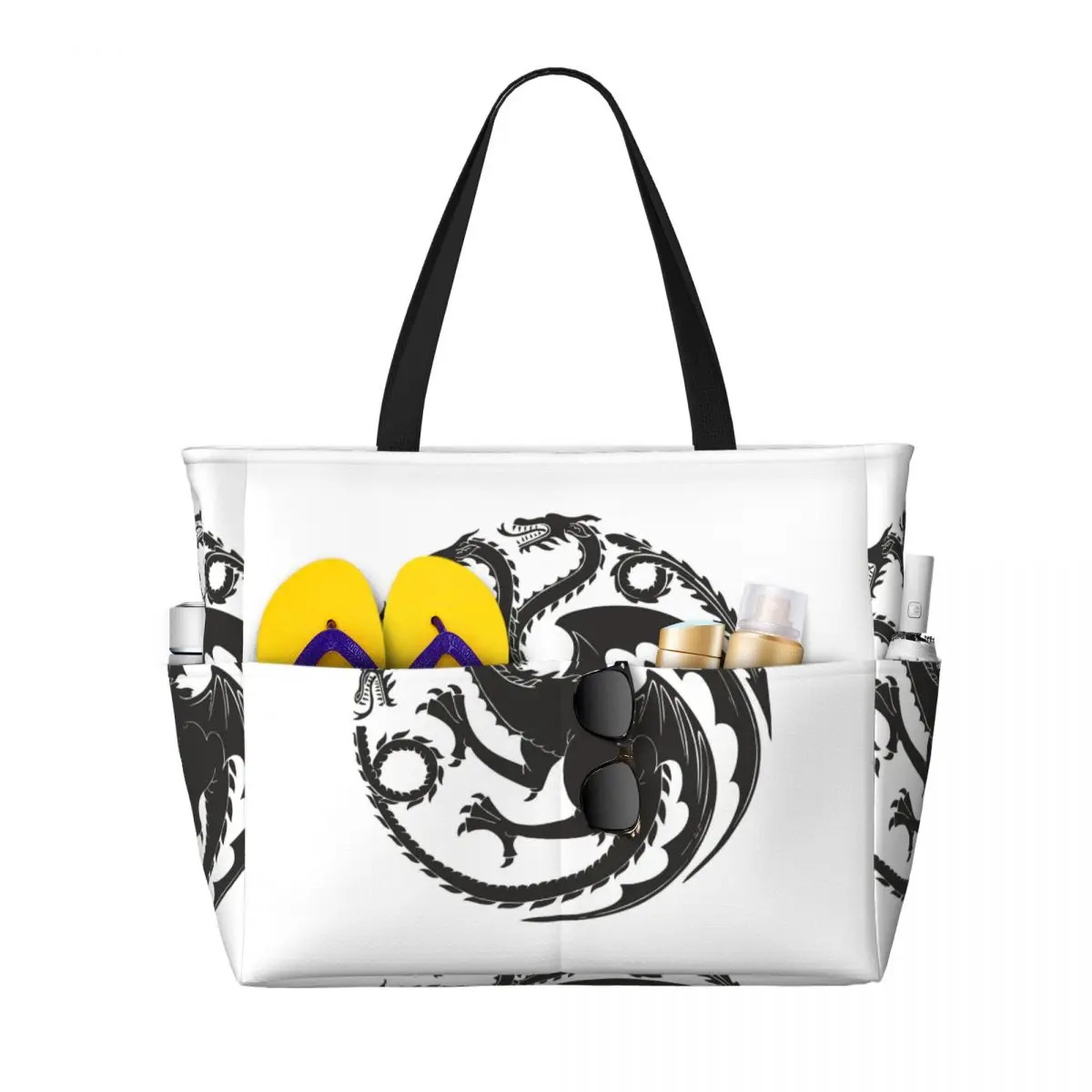 Game Of Thrones House Targaryen Beach Tote Bag Sport Gym Yoga Duffle Large Tote Bag Women Travel Bag Fitness bag