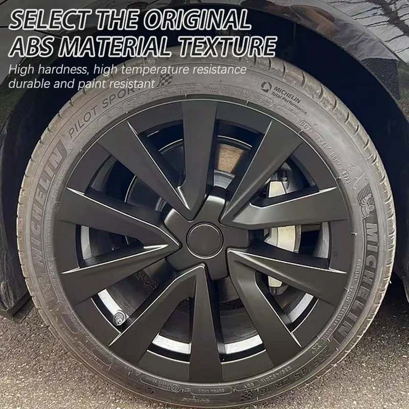 4PCS HubCap 18 Inch Performance Wheel Caps Automobile Replacemen Hub cap Full Rim Cover Accessories for Tesla Model 3 2018-2023