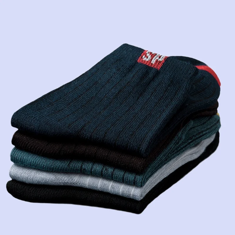 Chaussettes respirantes à tube moyen pour hommes, longues, confortables, décontractées, absorbant la transpiration, sport, affaires, 5/10 paires