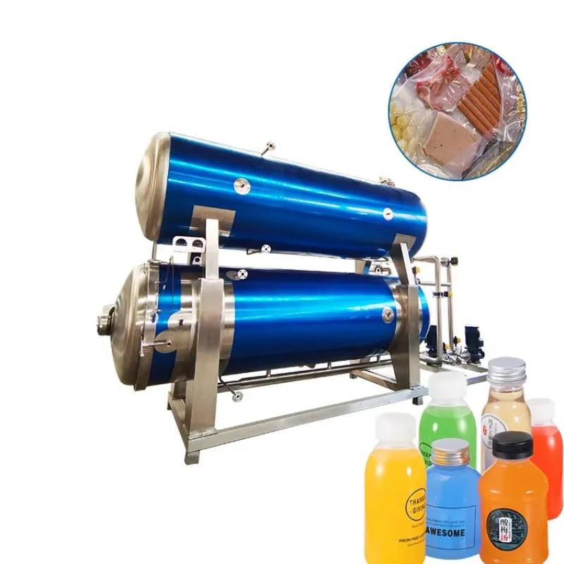 Automatic Small Pilot Retort Both End Door for Usage Meat Restaurant Filed Sterilizer Steam CUSTOMIZE