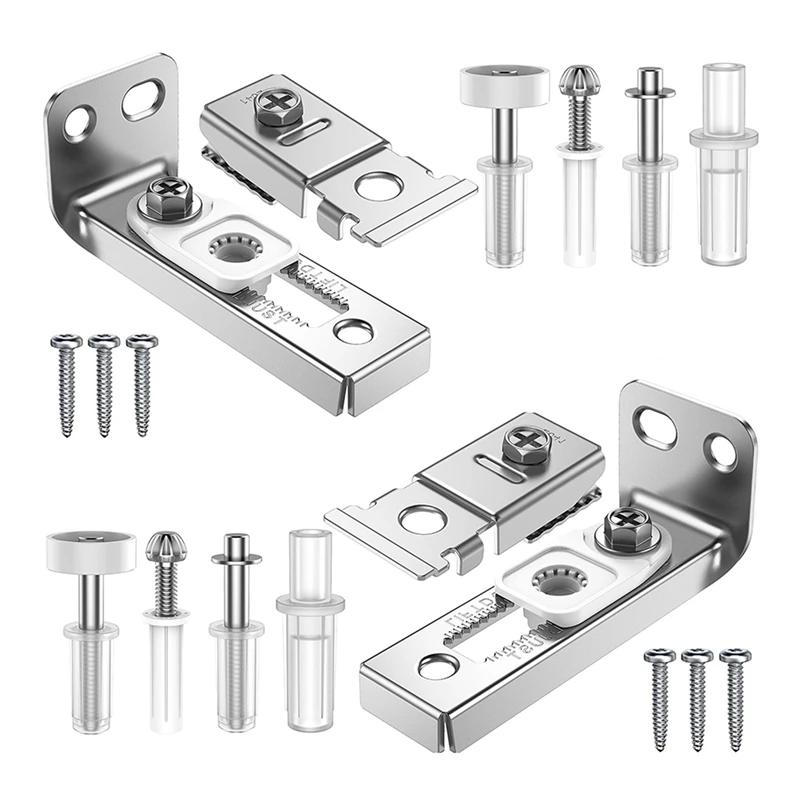 2Set Bi-Fold Door Hardware Repair Kit - Hardware Kit For 2.22Inch To 2.54Inch Track,Folding Pocket Door Parts